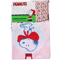 Peanuts Snoopy & Woodstock Christmas Ornaments Shower Curtain PINK 70x72 NEW