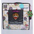 Ed Hardy White 6 pc Queen Sheet Set Skulls Roses Tattoo Print w/4 Pillowcases