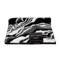 BETSEY JOHNSON - Black, White, Gray MARBLE Design Bath Floor Rug 20X32"