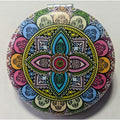 Pocket Mirror for Women Small Travel Mirror Magnifying Mandala Designs Flowers