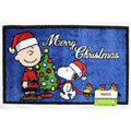PEANUTS SNOOPY Charlie Brown & Woodstock, MERRY CHRISTMAS Bath accent rug 17x28