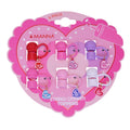 Manna 6-Pack Silicone Straw Charm Toppers - Candy Heart Accent Charms