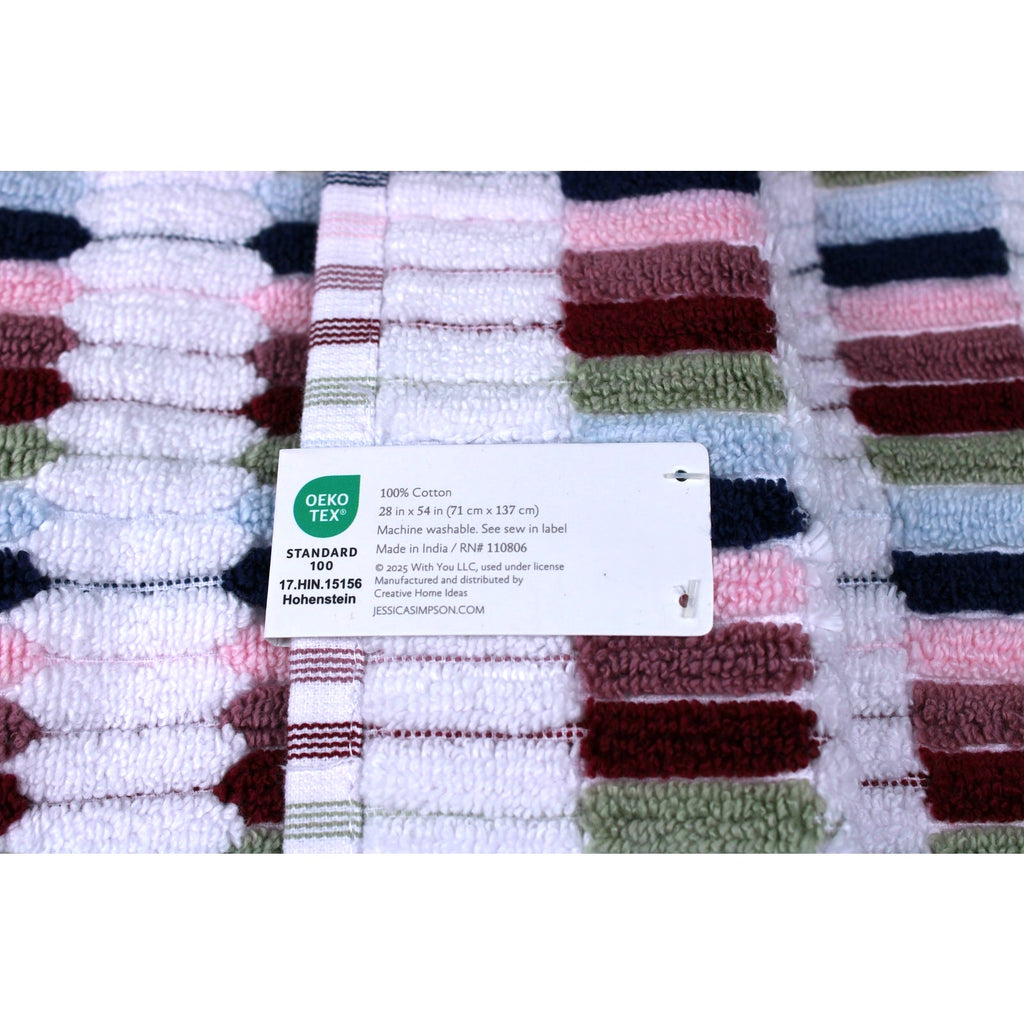Jessica Simpson 4pc Bath Towel Set -  2 Bath Towels & 2 Hand Towels - NEW