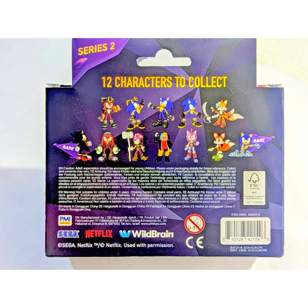 SONIC PRIME NETFLIX COLLECTIBLE FIGURE 2 PACK SERIES 2 SONIC & Rusty Rose (Amy)