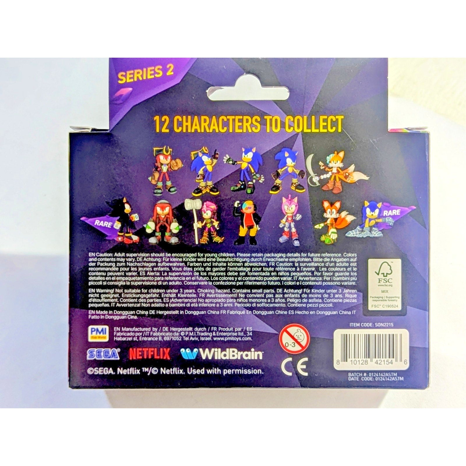 SONIC PRIME NETFLIX COLLECTIBLE FIGURE 2 PACK SERIES 2 SONIC & Rusty Rose (Amy)