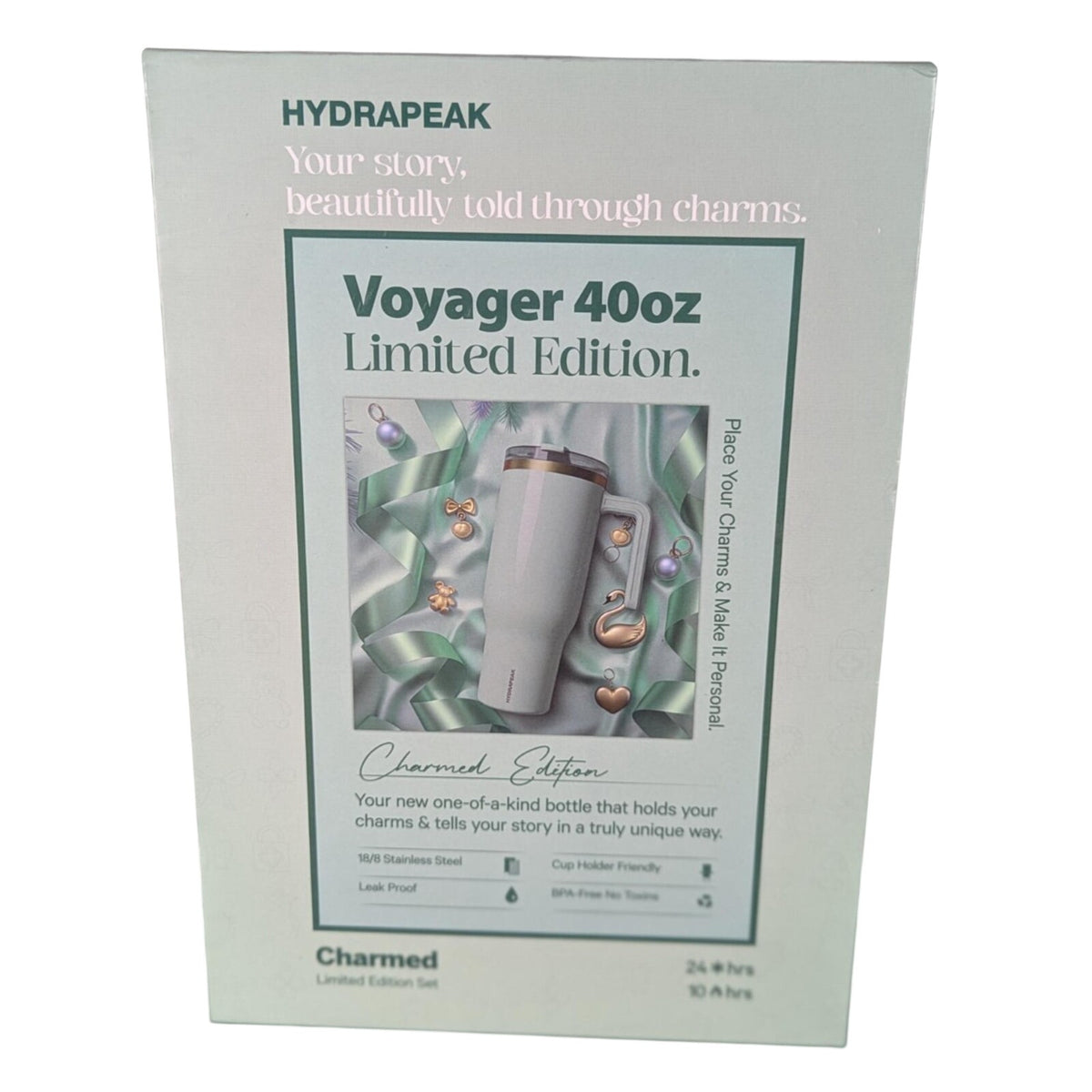 Hydrapeak Voyager 40oz Tumbler Green Limited Edition 24hr(cold) - 10hr(hot) NEW