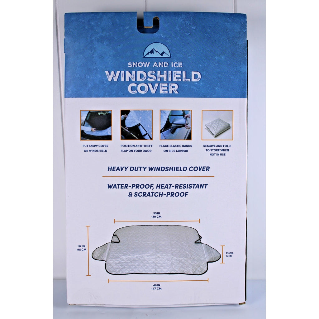 Windshield Cover for Ice and Snow, Front Window Protector 55"x 37" x 0.4"