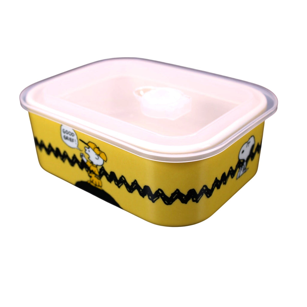 Peanuts Charlie Brown Snoopy 'Good Grief' Stoneware Lunch Box 32 oz