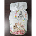 Easter Blessing Beaded Bunny Floral Hand Towels Set of 2, 16x28" 100% Cotton