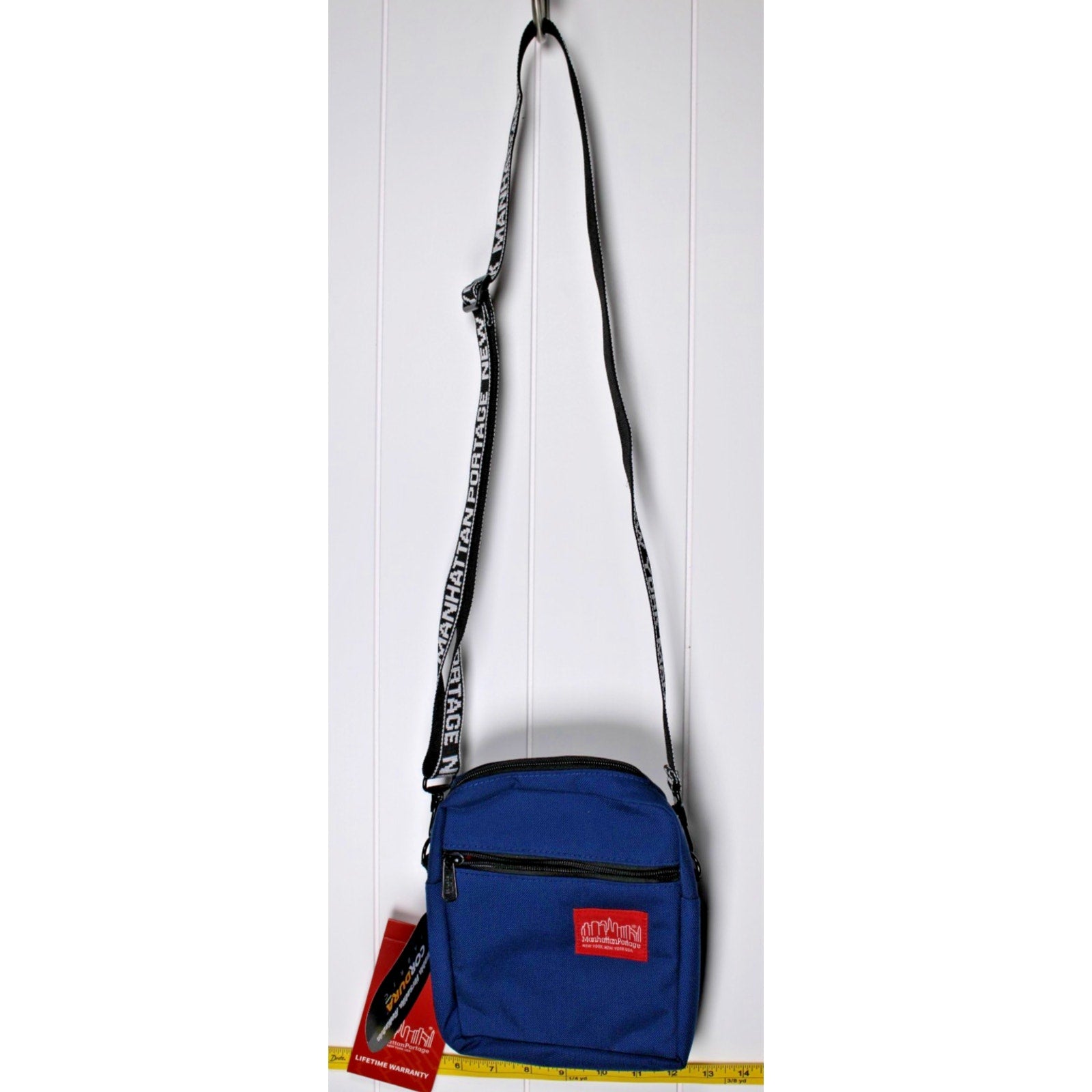 Manhattan Portage City Lights Zippered Shoulder/ Belt Bag BLUE $45 Retail NWT