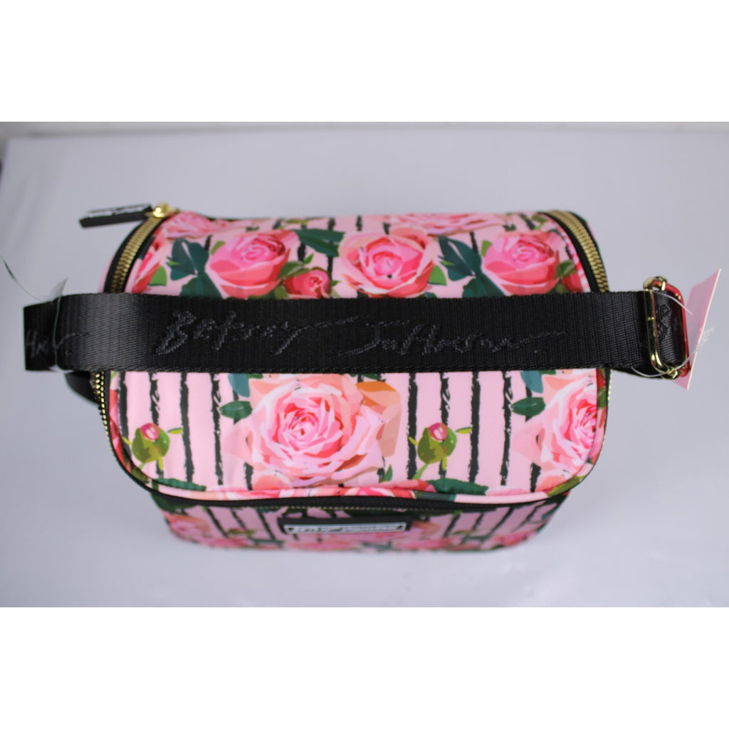 Betsey Johnson Rose Isolated Cube Lunch Tote Medium.