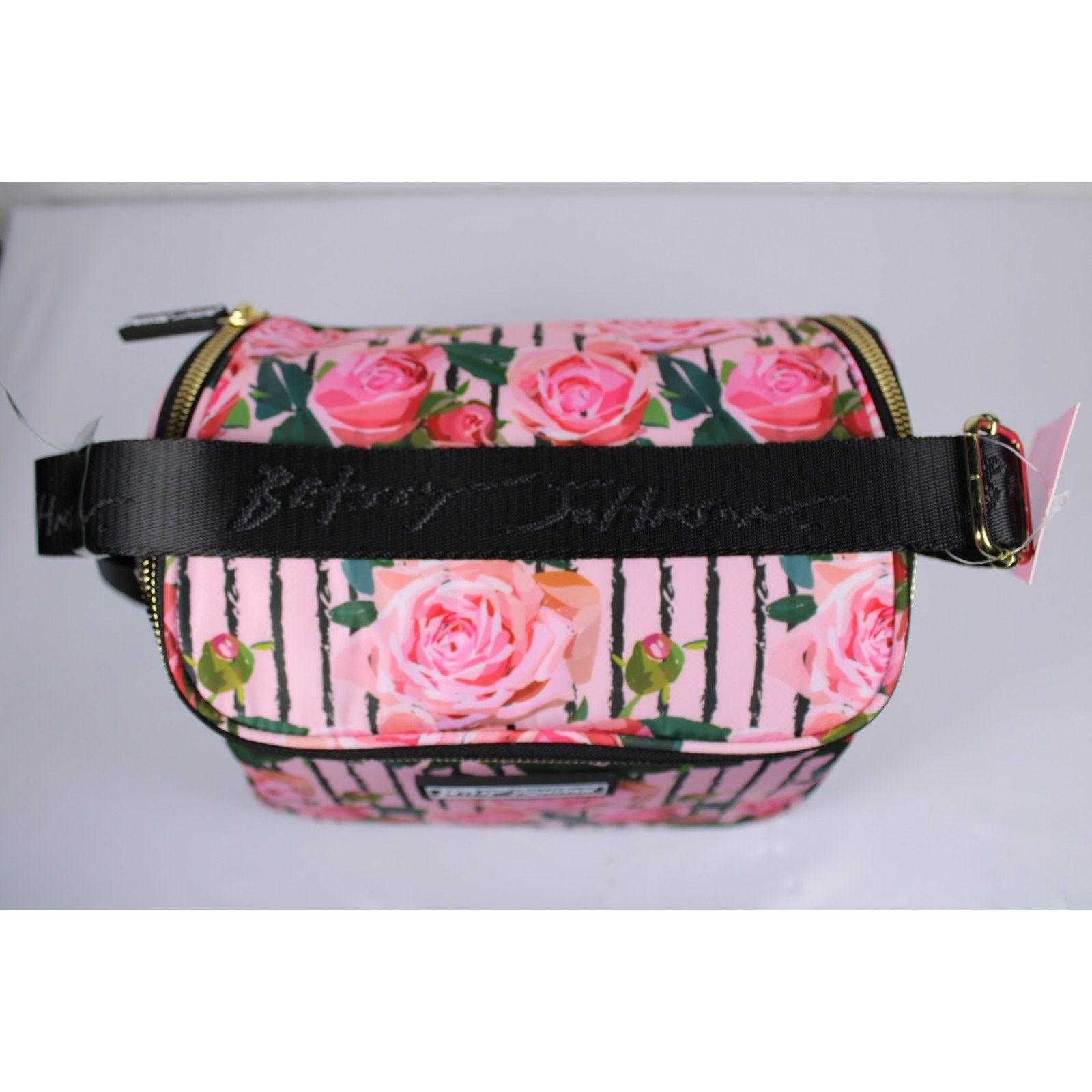 Betsey Johnson Rose Isolated Cube Lunch Tote Medium.