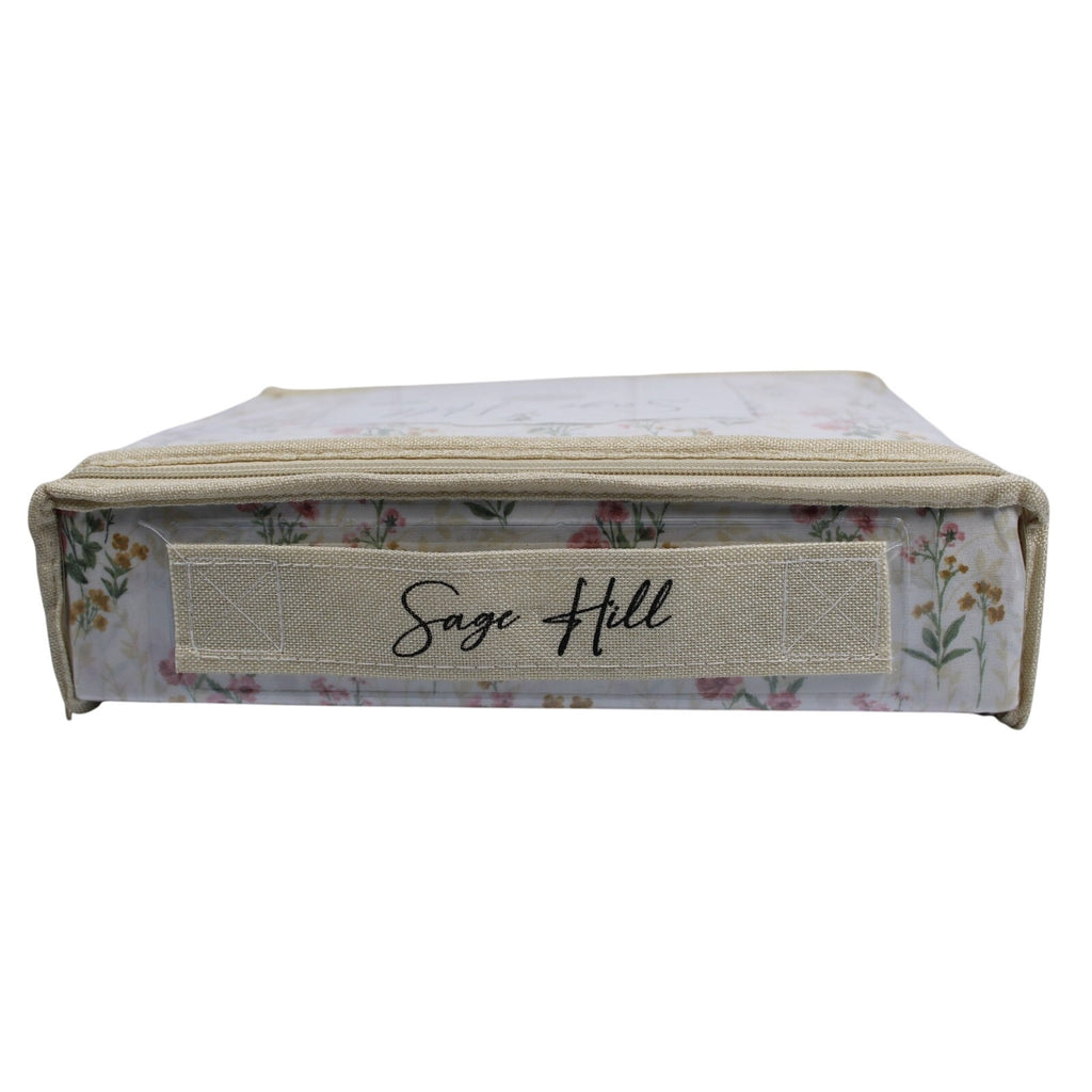 Sage Hill Full Light Tan Sheet Set 6 Piece Soft Touch Floral Print