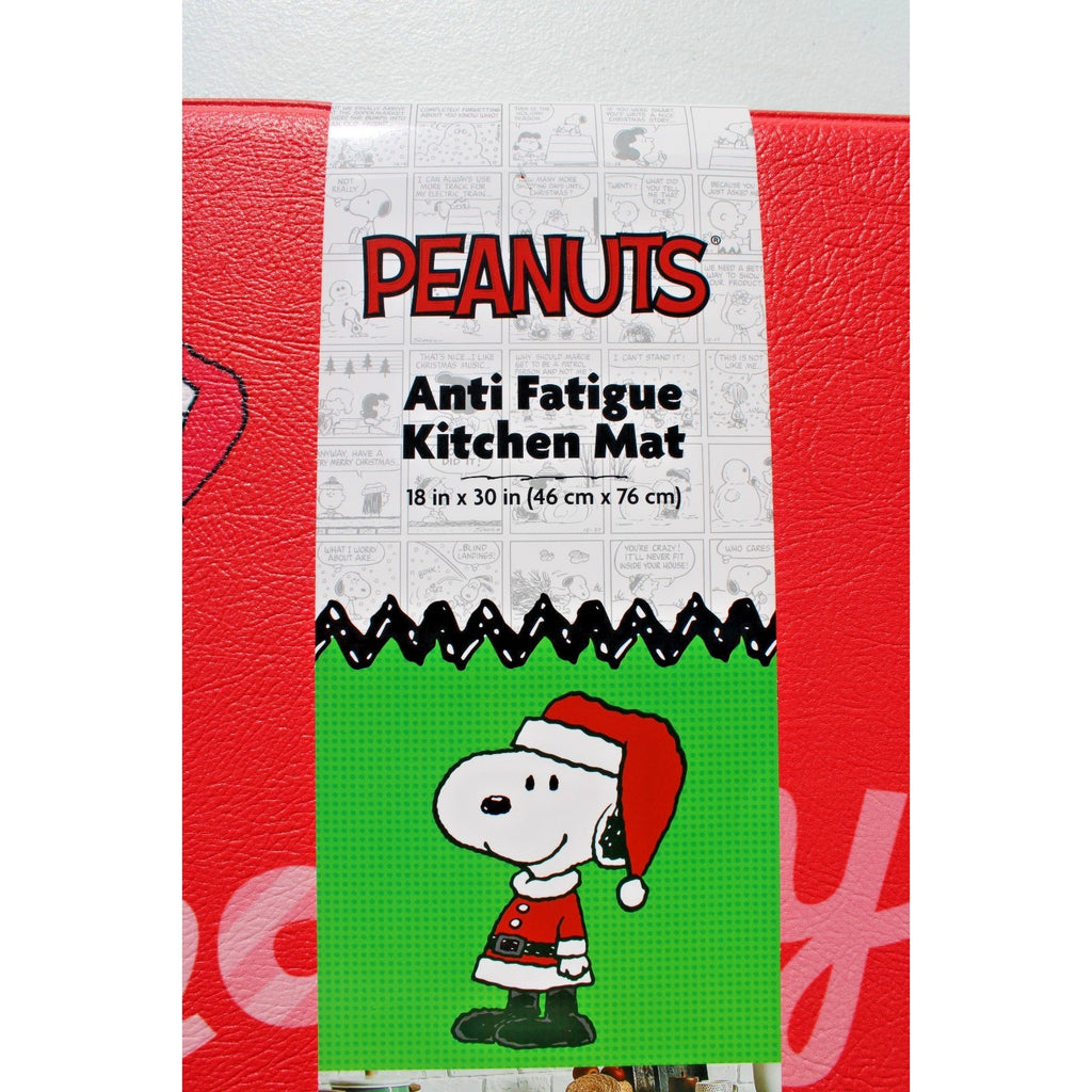 PEANUTS Santa Snoopy ”HAPPY HOLIDAYS” Anti-Fatigue Kitchen Mat 18” X 30”