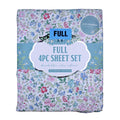 Envogue Brushed Full Sheet Set Wildflower Garden Farmhouse Shabby Chic Cottage