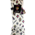 Ed Hardy Twin Plush Blanket Skull Heart Tattoo White 60x90