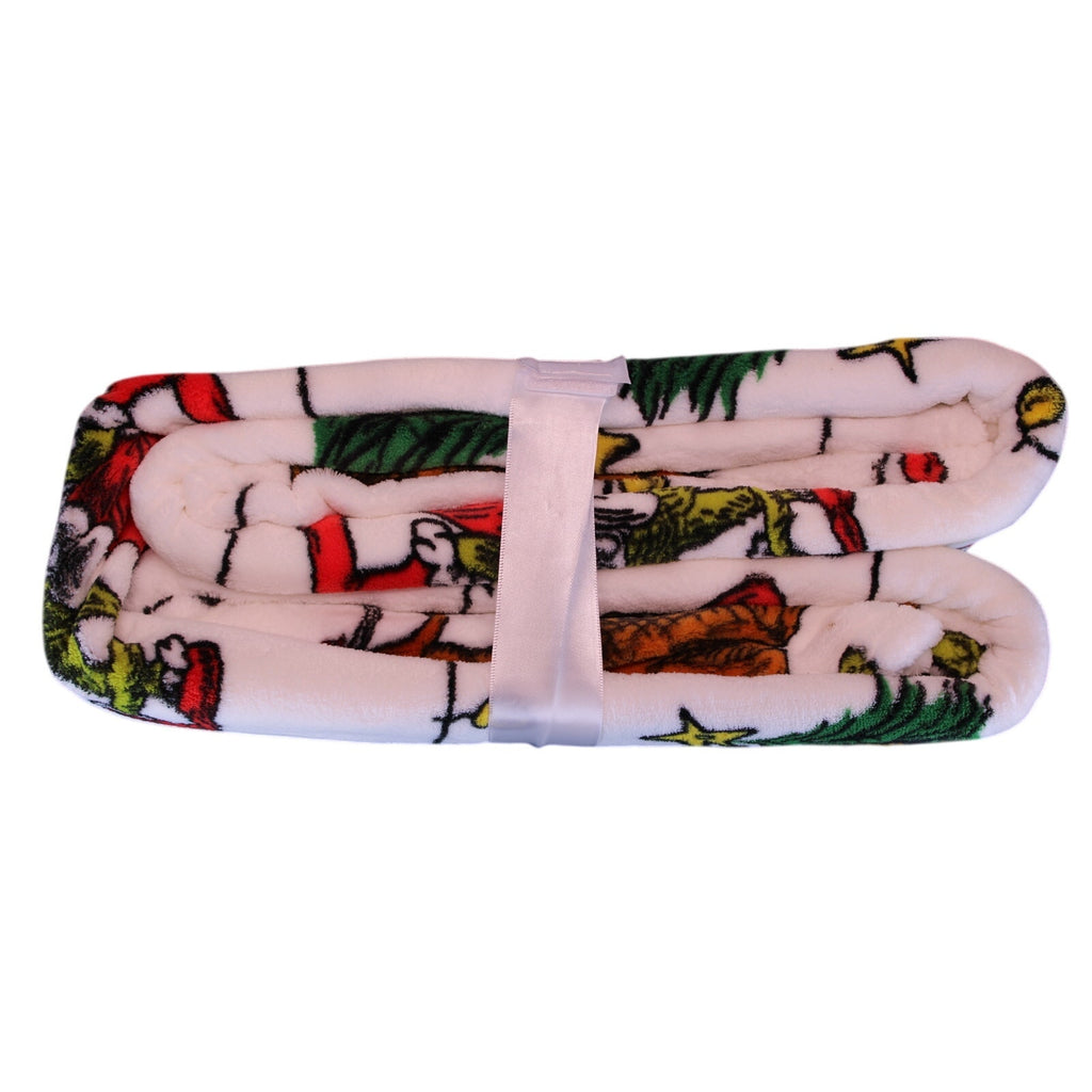 Cozy Dr. Seuss The Grinch & Max Twin Christmas Holiday Blanket
