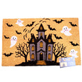 Heritage Home - Halloween Haunted House Coir Doormat Spooky Ghosts, Bats 20x32