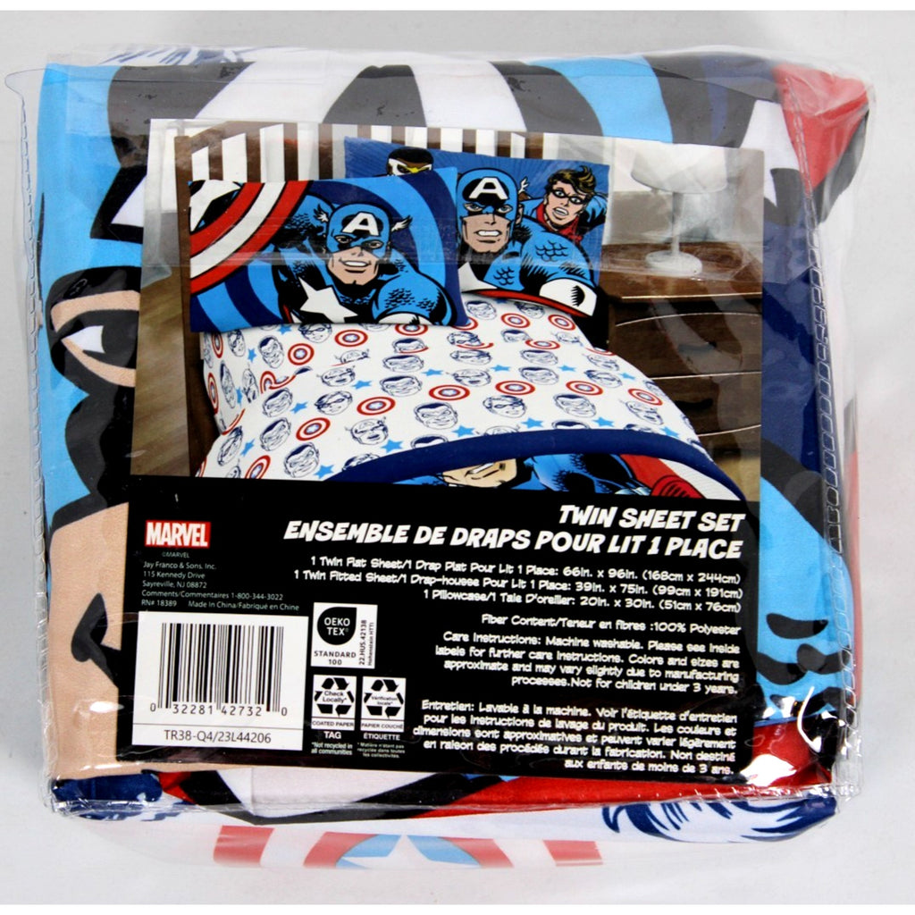 Marvel Captain America-2 Winter Soldier Sheet Set, Twin 3 pieces