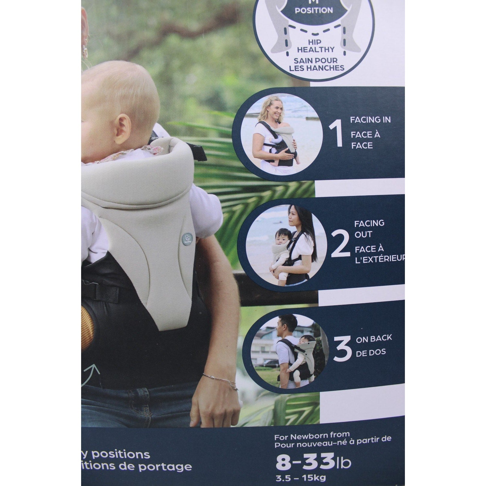 Dreambaby Travel Together Baby Carrier 3 Positions 8-33Lbs Infant 3-in 1