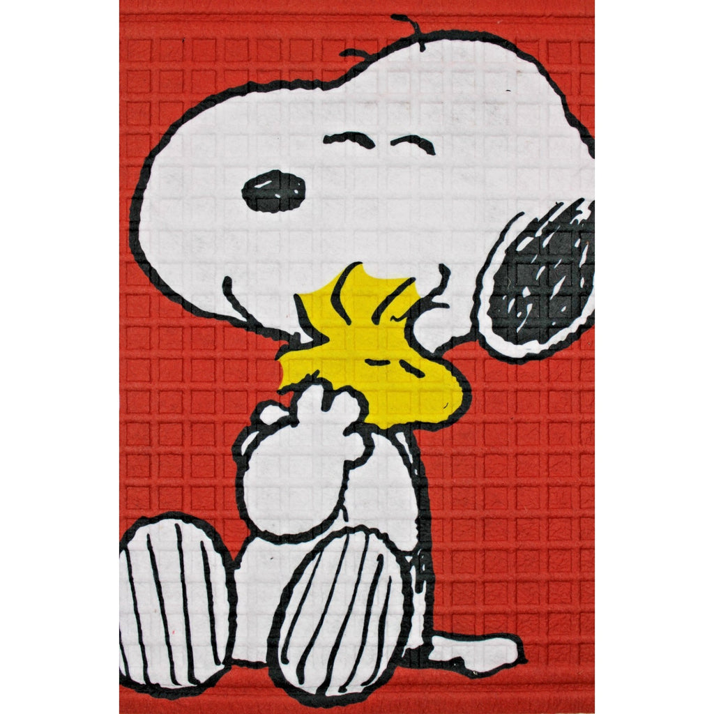 Peanuts Snoopy - Woodstock Valentines Rubber Outdoor Mat 18”X 30” Hug