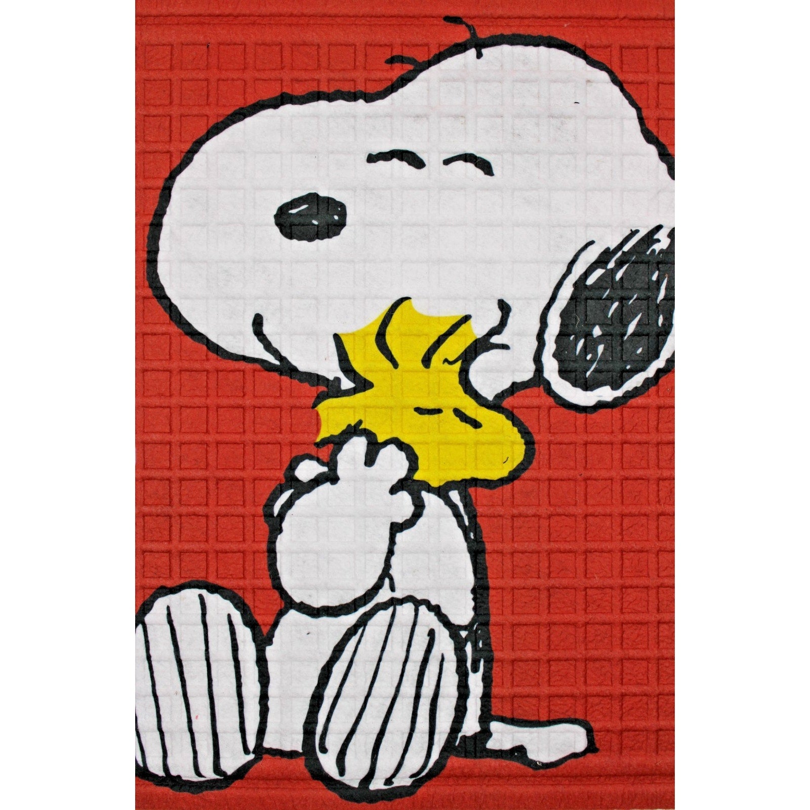 Peanuts Snoopy - Woodstock Valentines Rubber Outdoor Mat 18”X 30” Hug