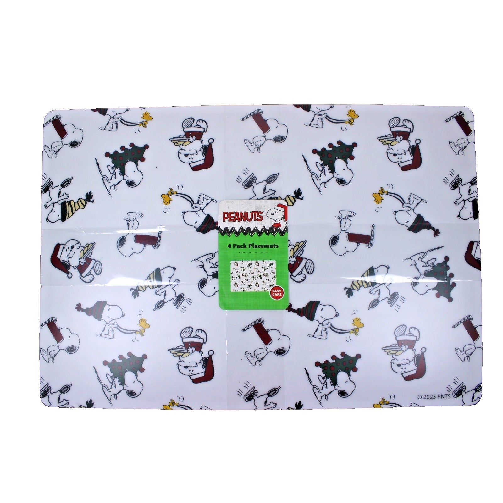 Peanuts Holiday 4-Pack Placemats Snoopy, Woodstock Christmas