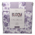 Bloom Collection 6 Pc Queen Sheet Set Purple Floral