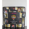 Ed Hardy Black 6 pc Cal King Sheet Set Hearts, Skulls, Roses, w/4 Pillowcases