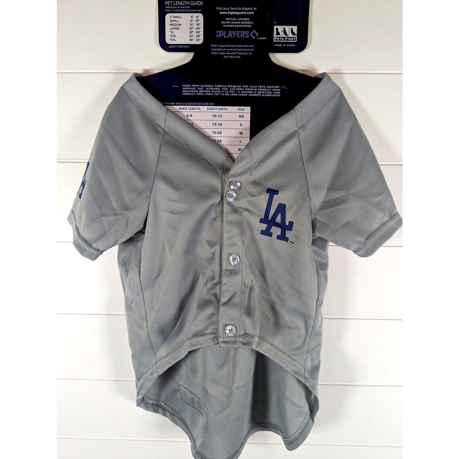 Pets First - Pet Wear, LA Dodgers OHTANI #17, (Large) Gray