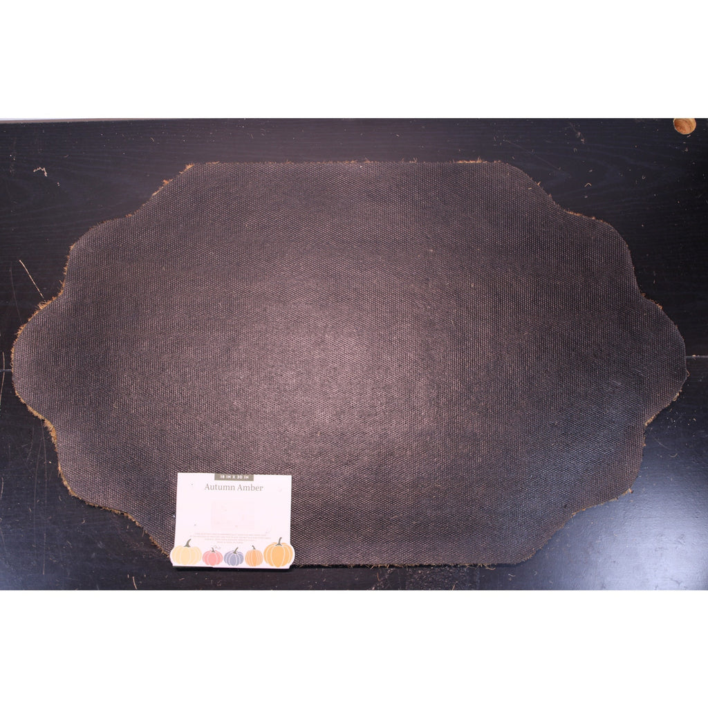 Coir Welcome Door Mat, Pumpkins, 4lbs. Autumn Amber Thanksgiving 18x30 Non-Slip