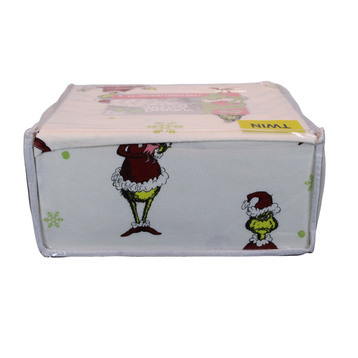 Festive New Dr. Seuss Grinch Twin Cotton Flannel Sheet Set