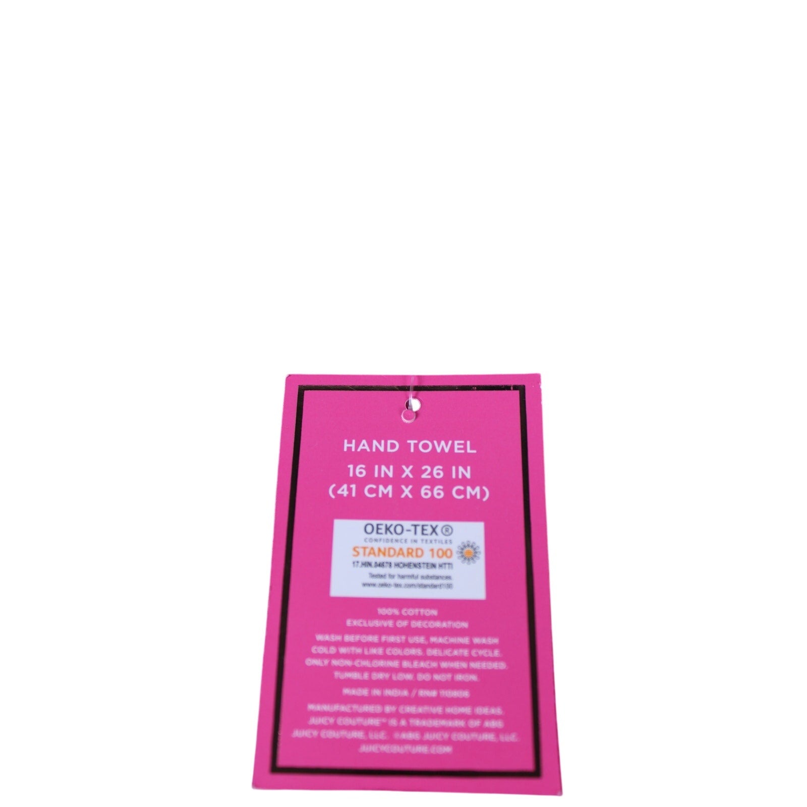 Juicy Couture Towels Pink With Gold Stripes 3psc. 2 Towels, 1 Hand Towel