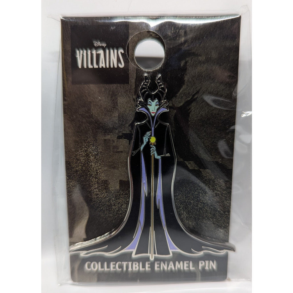 Disney - Villian Maleficent Embossed Enamel Lapel Pin, 2-inches (NEW & Sealed)