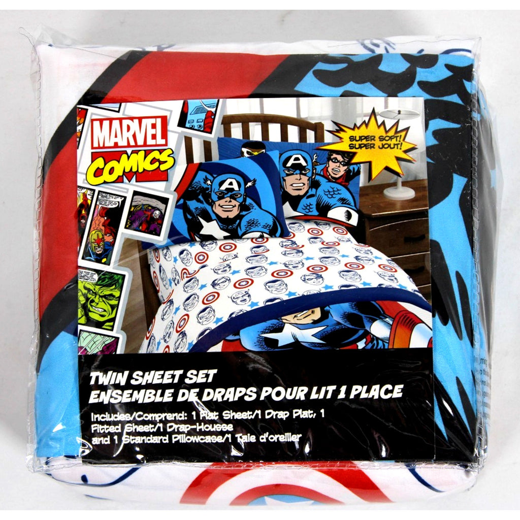 Marvel Captain America-2 Winter Soldier Sheet Set, Twin 3 pieces