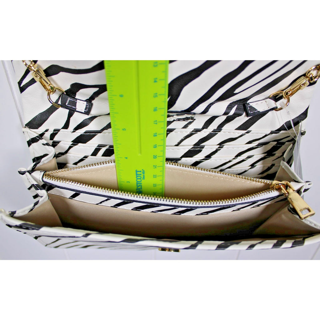 I.N.C. International Concepts Averry Tunnel Small Crossbody ELLIE ZEBRA