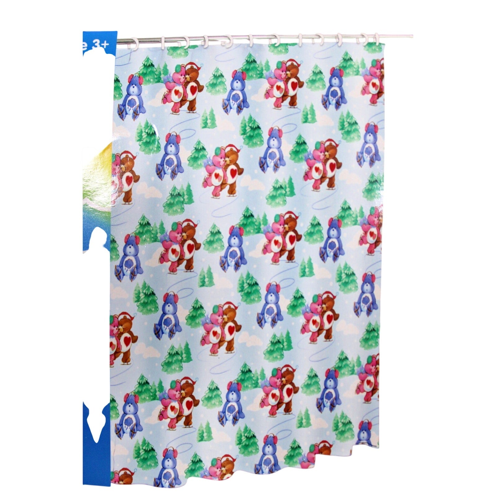 Care Bears Christmas Holiday Fabric Shower or Window Curtain