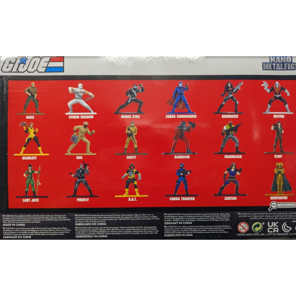 (Series 1) G.I. Joe Nano MetalFigs- 1.65" Diecast Figures 18-Pack, Jada Toys NEW