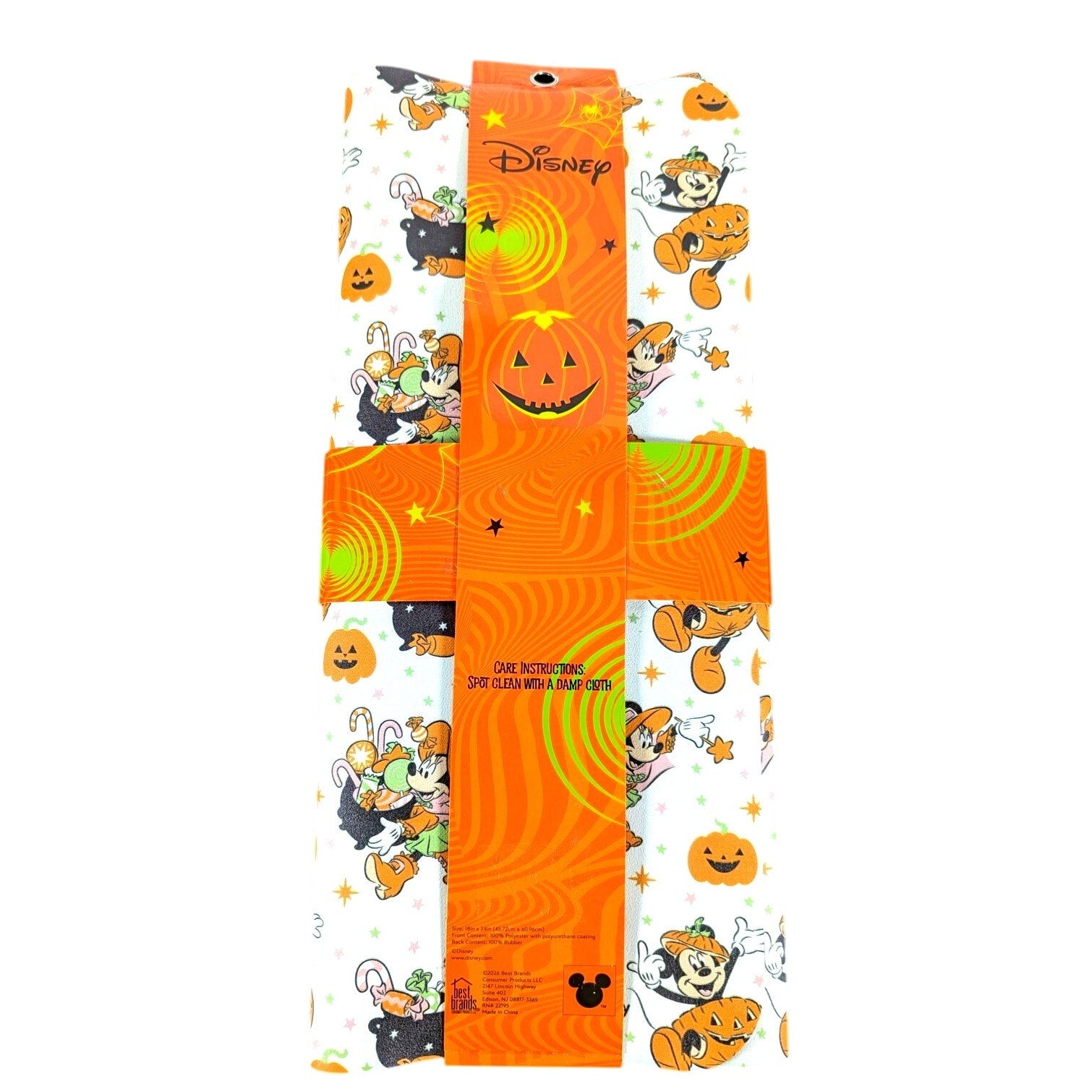 Disney Mickey Mouse Quick Dish Drying Mat 18"x24" Halloween, Minnie Mouse
