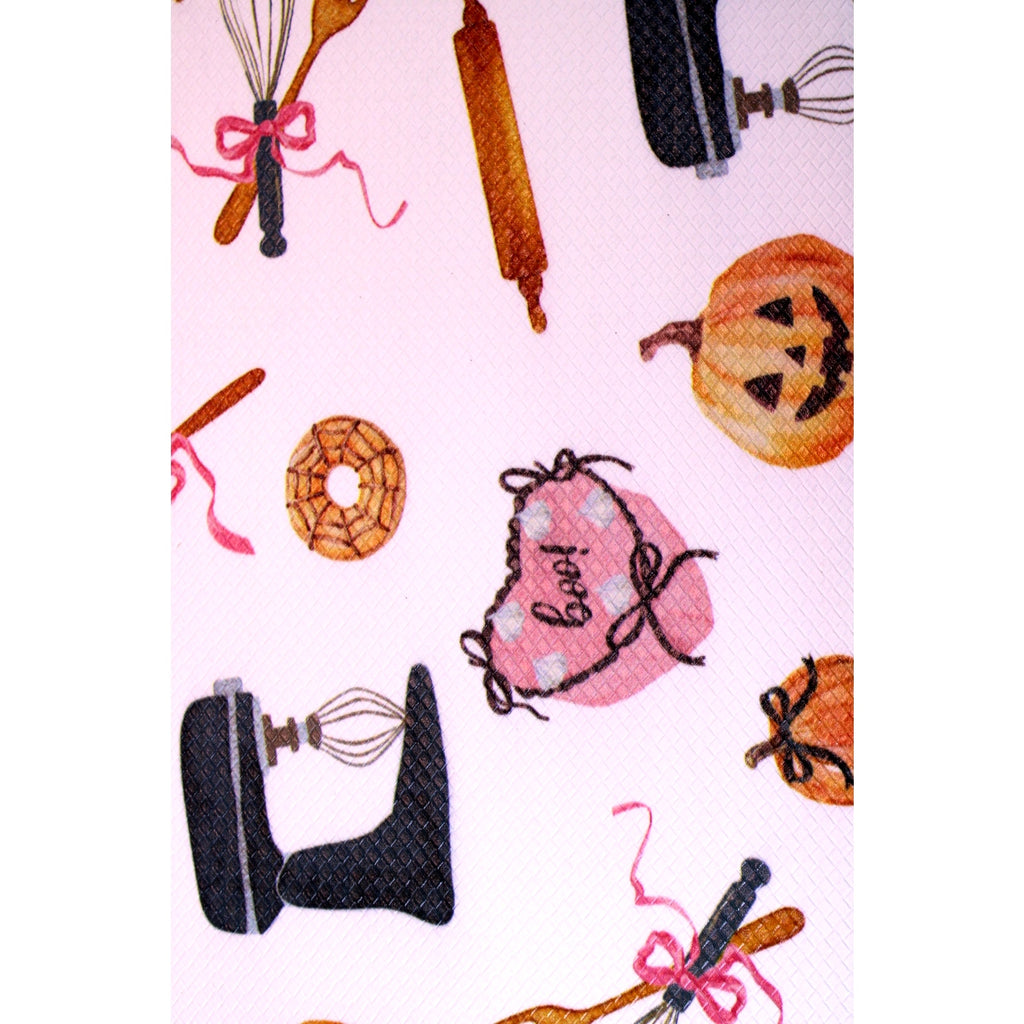 Haunted Little Home Anti-Fatigue Kitchen Mat Halloween 18x30, Pumpkins, Mixer