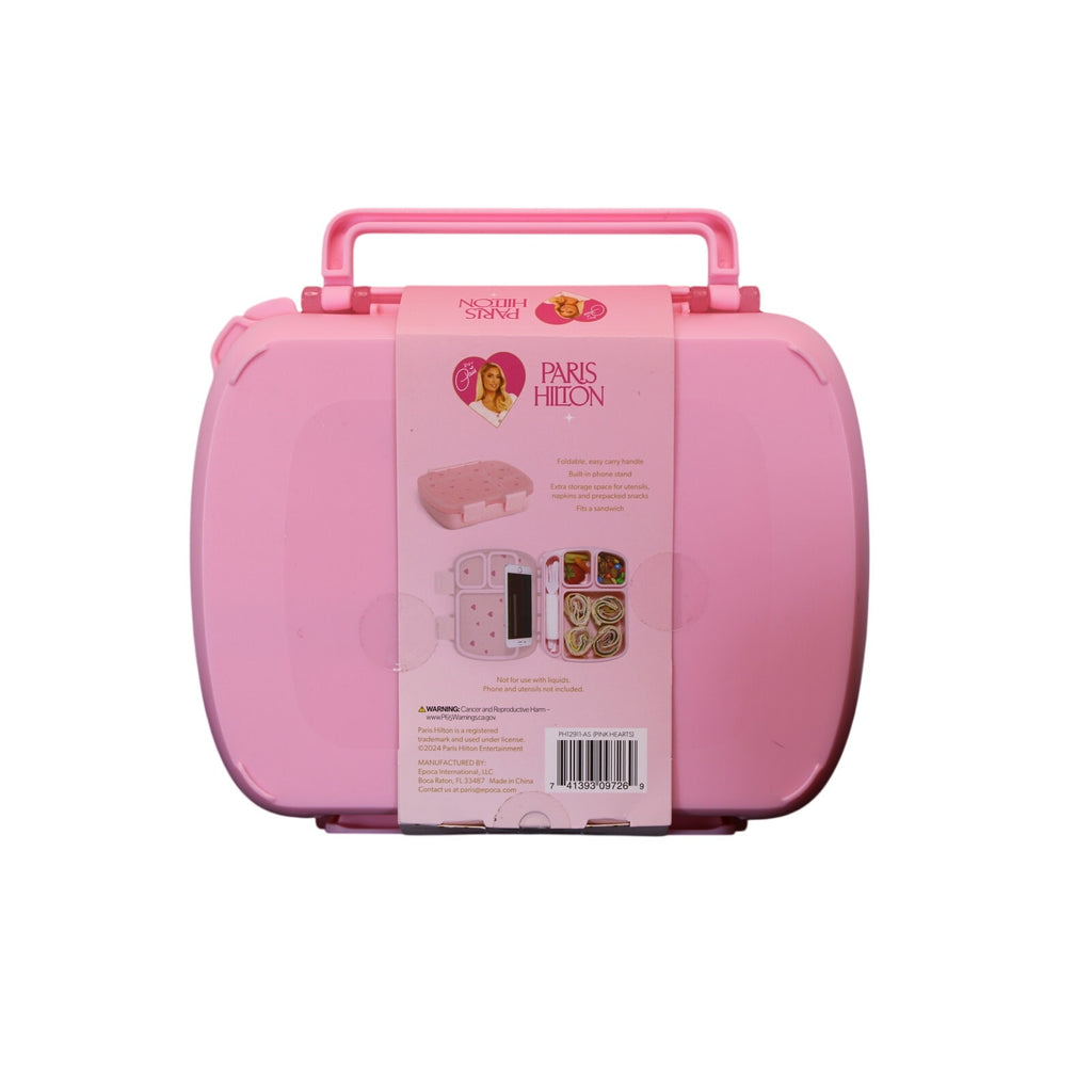 Paris Hilton 3-Pc Bento Box & Insulated Food Jar Set Pink Hearts