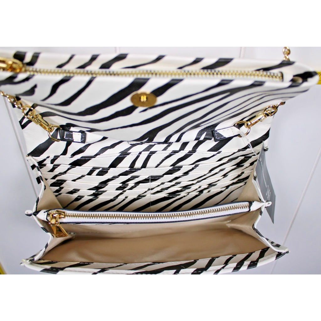 I.N.C. International Concepts Averry Tunnel Small Crossbody ELLIE ZEBRA