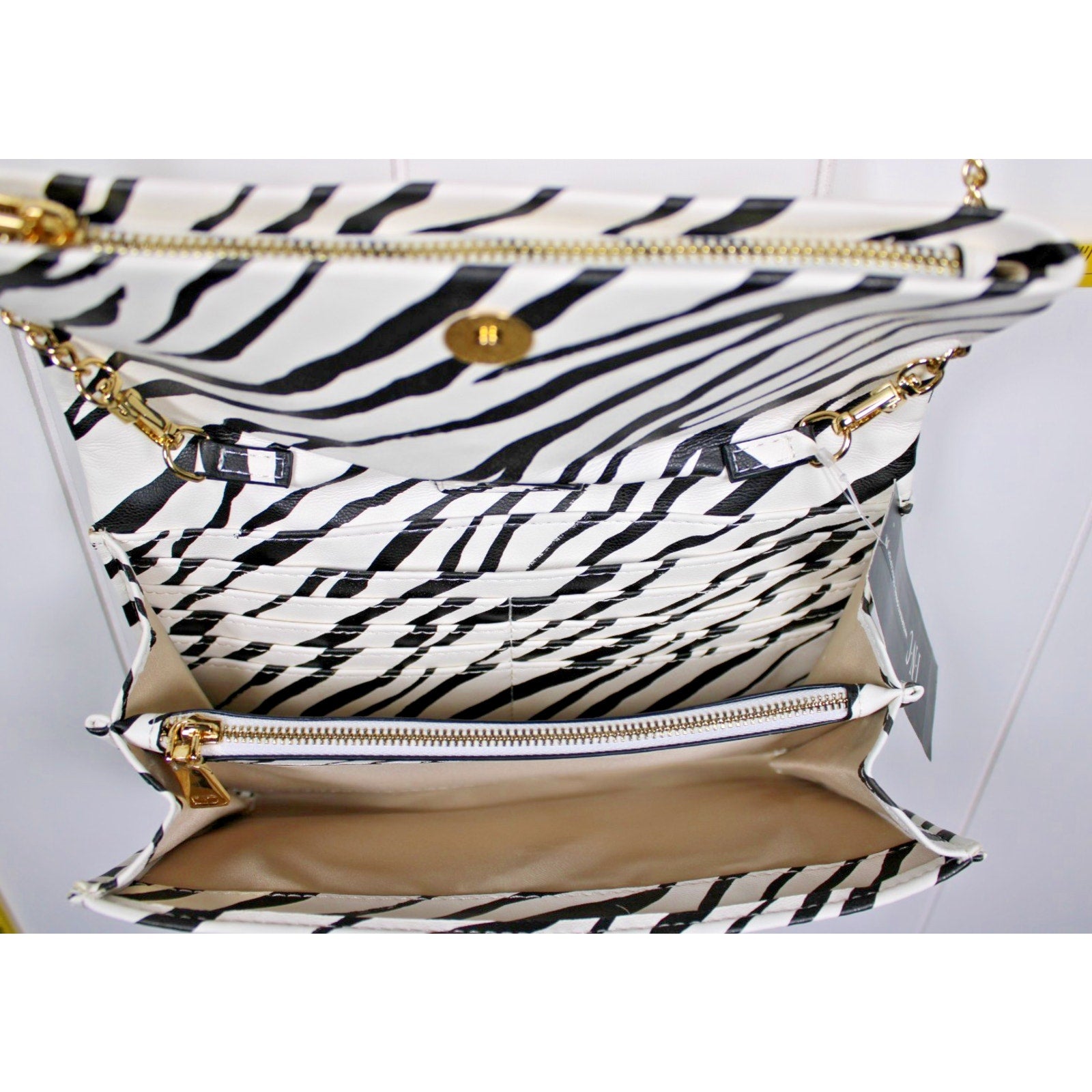 I.N.C. International Concepts Averry Tunnel Small Crossbody ELLIE ZEBRA
