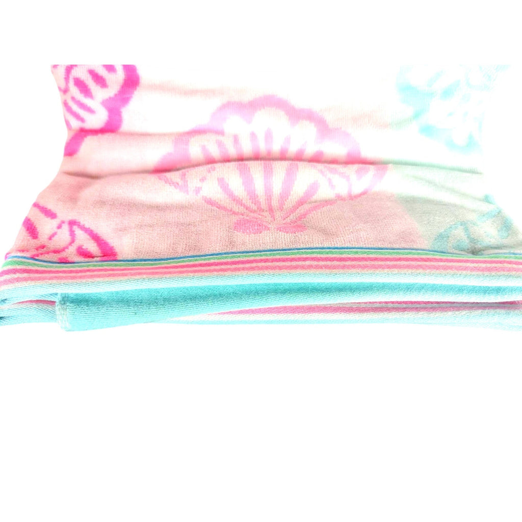 CH Style - Women Owned Beach Towel 36" x 68",  Sea Shells, 100% Cotton