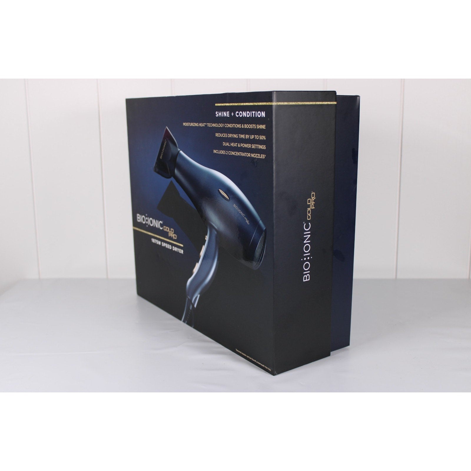 BIO IONIC GoldPro Professional Speed Hair Dryer 1875W Gold Pro Z-GPRDRYER **NEW