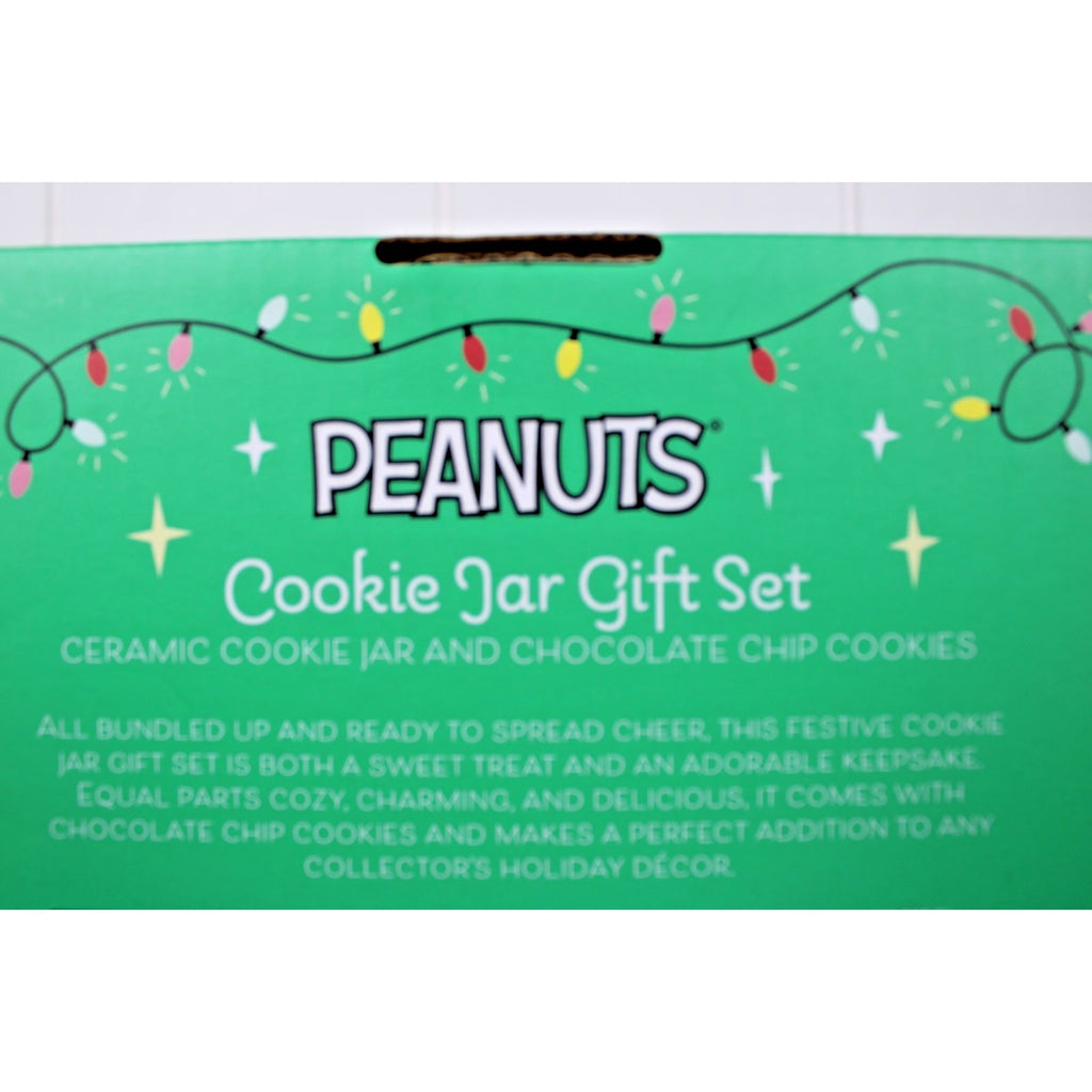 Peanuts Snoopy Ceramic Cookie/ Dog Treat Jar Collectible Red Doghouse w/ Cookies