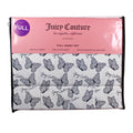 Juicy Couture FULL 6 pc Bed Sheet Set Black and White Checkered Butterflies