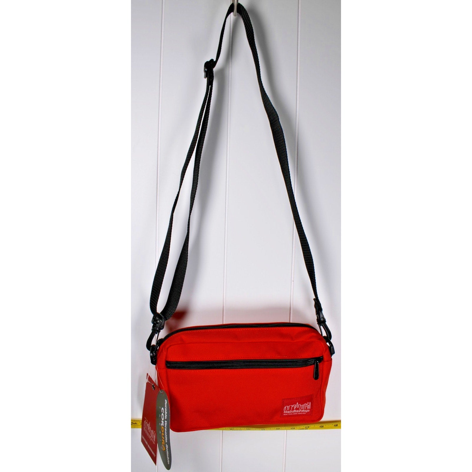 MANHATTAN PORTAGE Jogger (L) sling bag Cordura fabric- ORANGE Retail $45