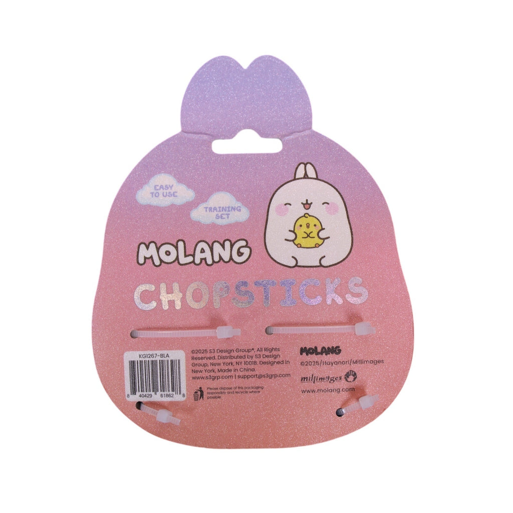 Molang and Piu Piu Bunny & Duckling Chopstick Trainer Set by S3 Design