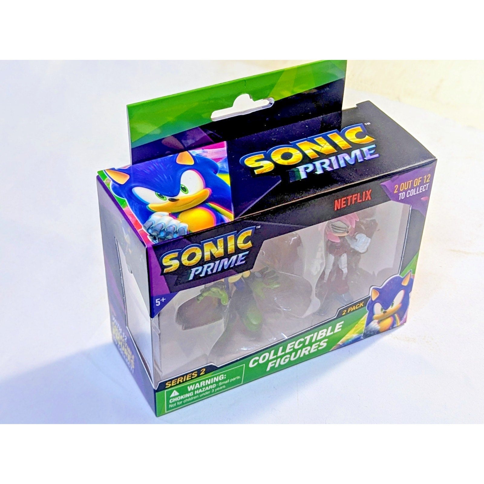 SONIC PRIME NETFLIX COLLECTIBLE FIGURE 2 PACK SERIES 2 SONIC & Rusty Rose (Amy)